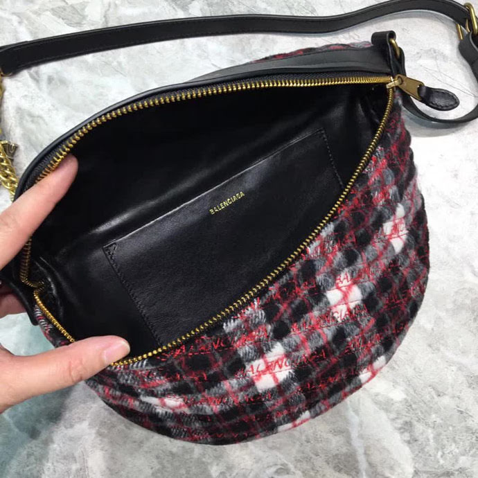 BALENCIAG巴黎世家 新品 Souvenir系列腰包 單肩包 鐵塔掛繩  BL1736